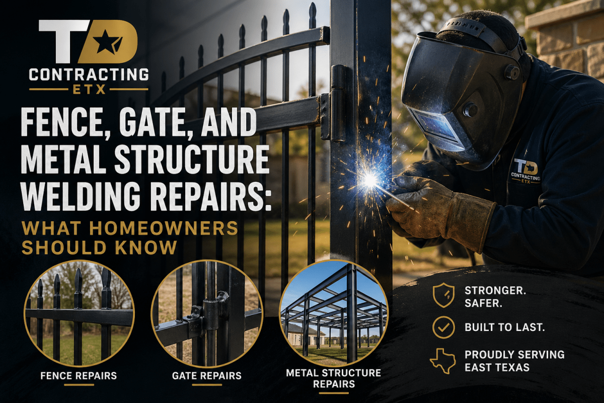 Fence, Gate, and Metal Structure Welding Repairs: What Homeowners Should&nbsp;Know